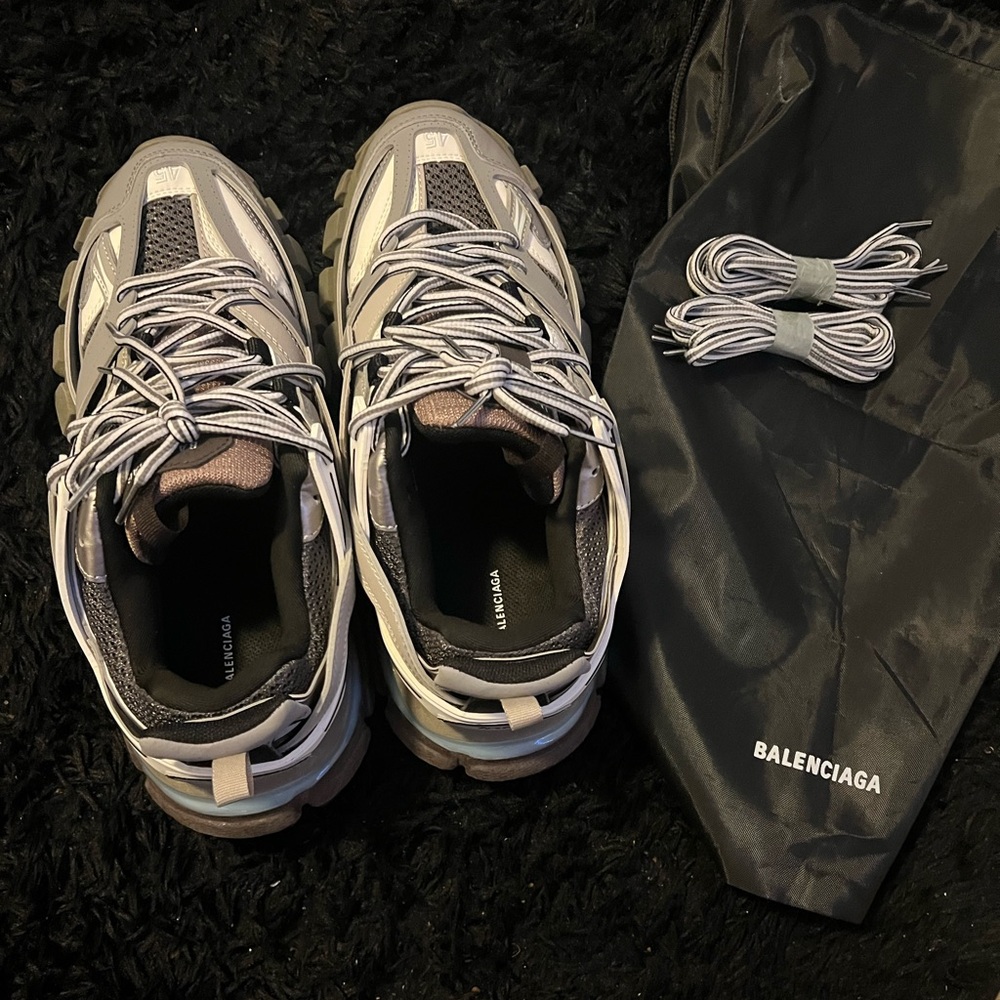 Balenciaga Black Gray and White Track Runners Size 12 (45)